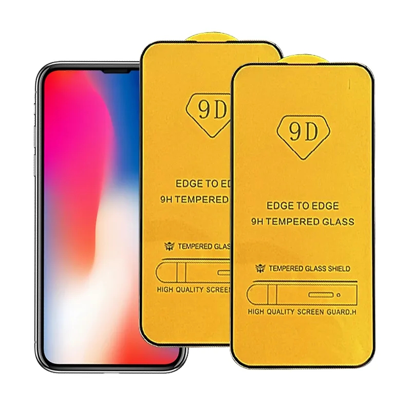 New Product 9d hardness screen protector glass 9d tempered glass screen protector for tecno