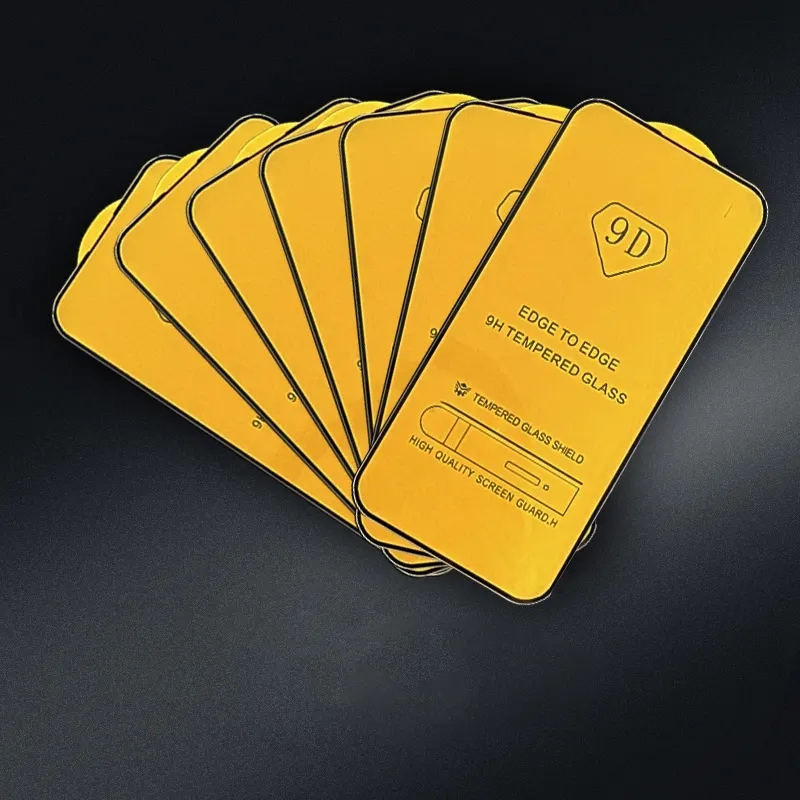 9D mobile phone glass protector for iPhone 12 13 14 Pro Max mini phone screen film tempered protective glass screen protector