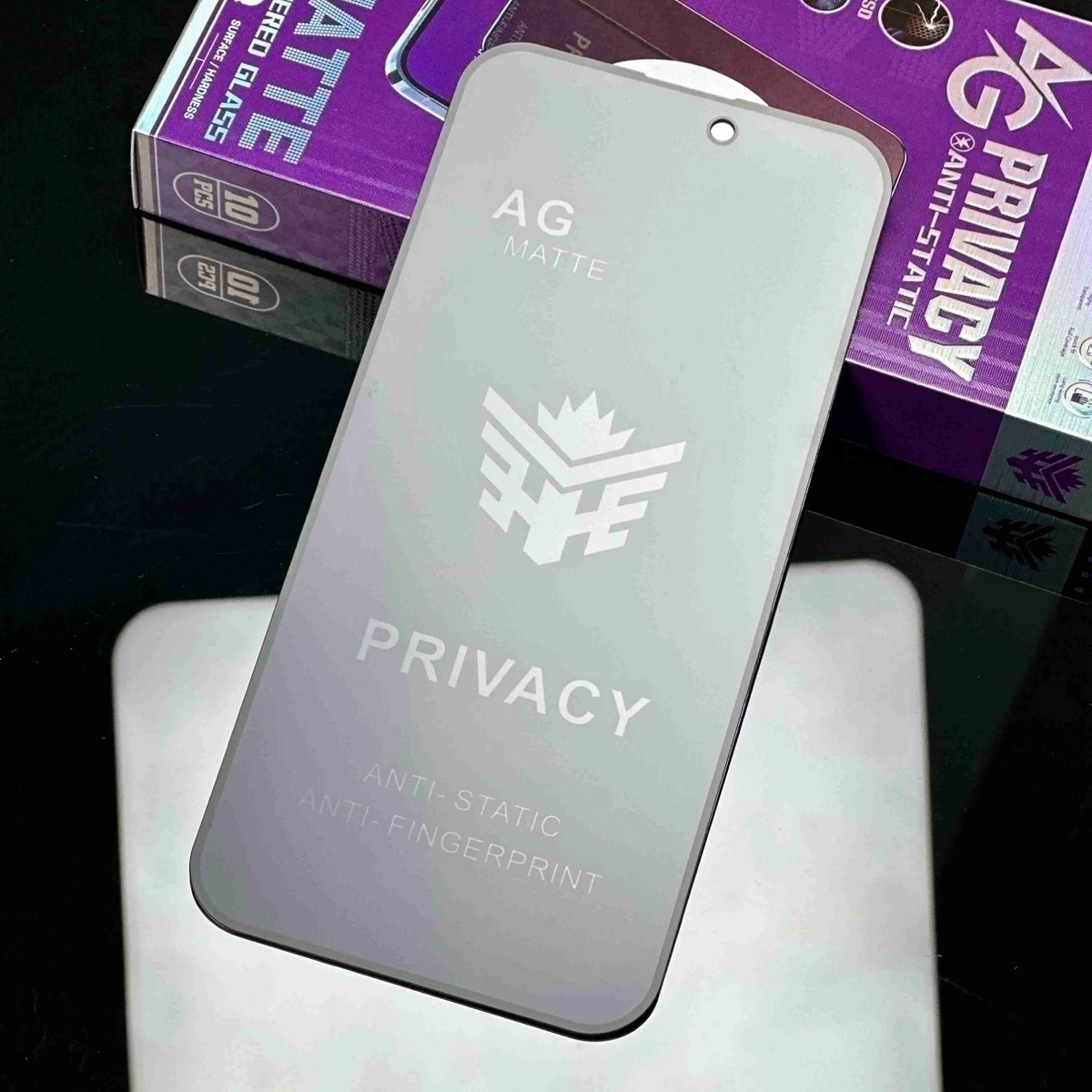 All phone models AG matte privacy screen protector a matte tempered film designed for privacy